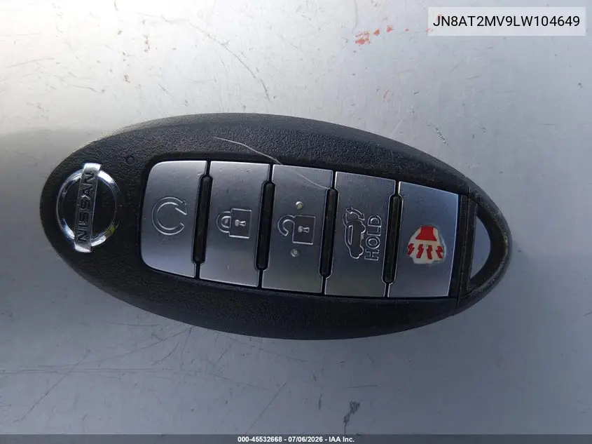 2020 Nissan Rogue Sv Intelligent Awd VIN: JN8AT2MV9LW104649 Lot: 45532668