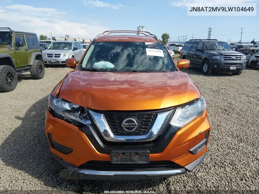 2020 Nissan Rogue Sv Intelligent Awd VIN: JN8AT2MV9LW104649 Lot: 45532668