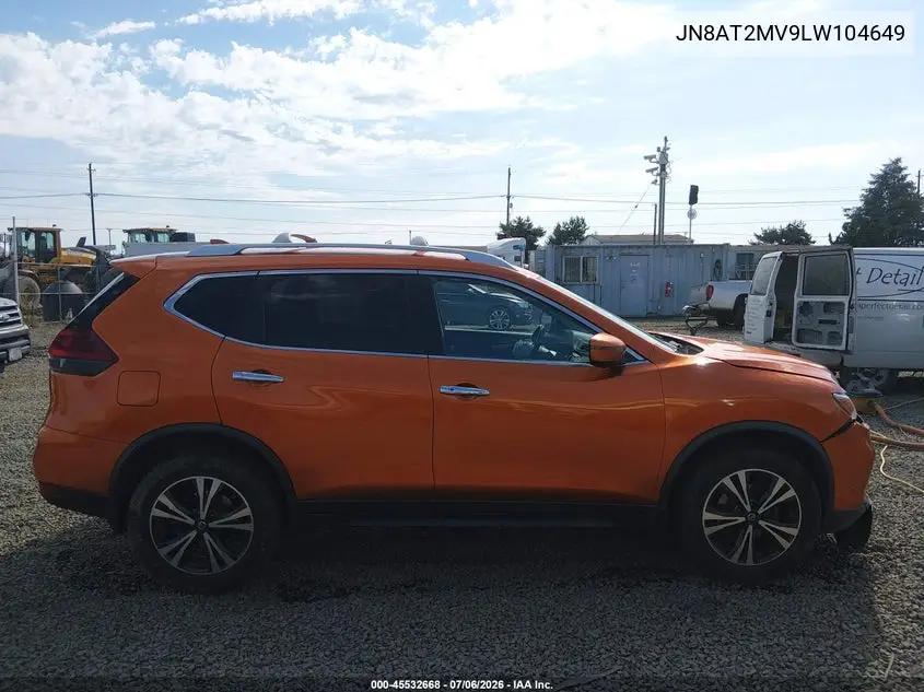 2020 Nissan Rogue Sv Intelligent Awd VIN: JN8AT2MV9LW104649 Lot: 45532668