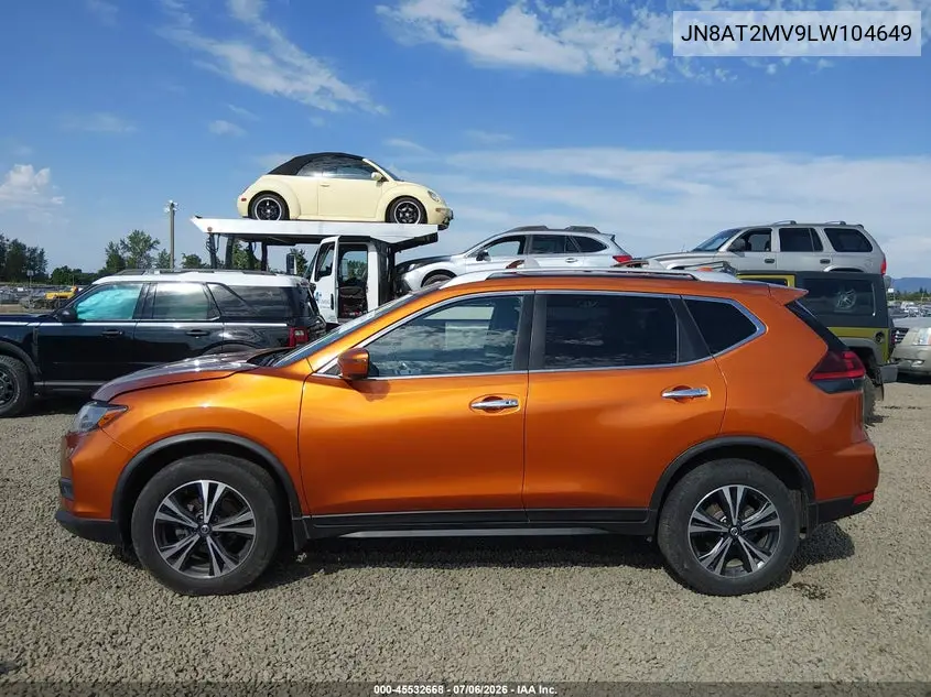 2020 Nissan Rogue Sv Intelligent Awd VIN: JN8AT2MV9LW104649 Lot: 45532668
