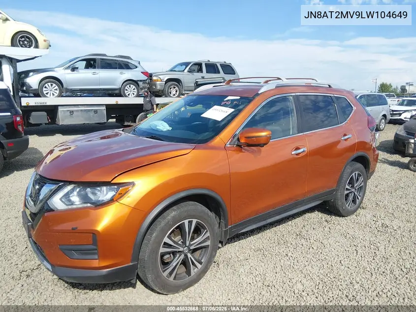 2020 Nissan Rogue Sv Intelligent Awd VIN: JN8AT2MV9LW104649 Lot: 45532668