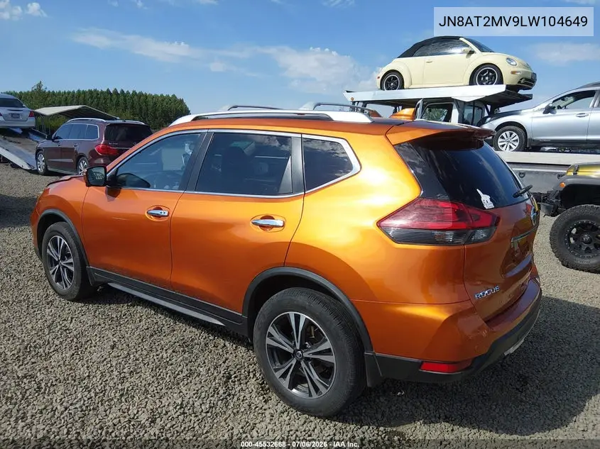 2020 Nissan Rogue Sv Intelligent Awd VIN: JN8AT2MV9LW104649 Lot: 45532668