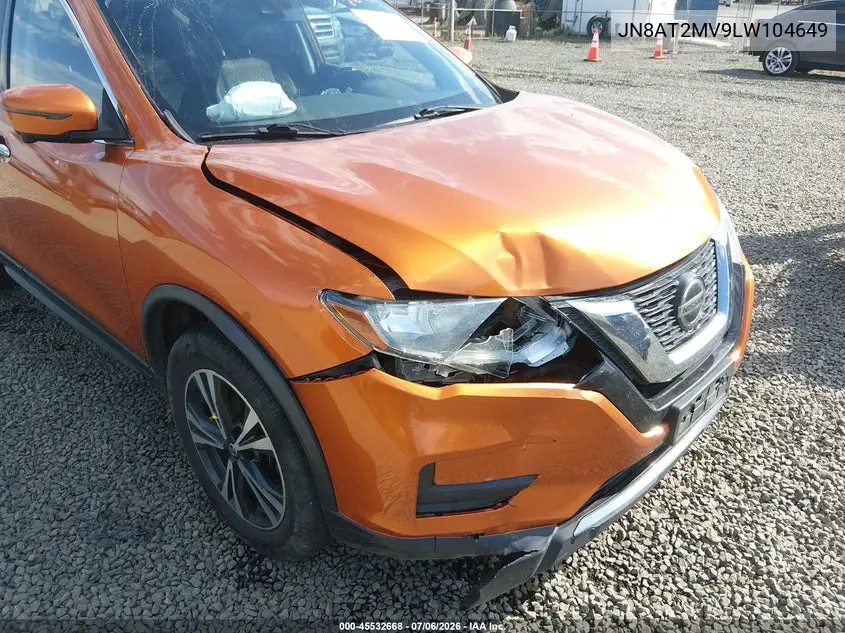 2020 Nissan Rogue Sv Intelligent Awd VIN: JN8AT2MV9LW104649 Lot: 45532668