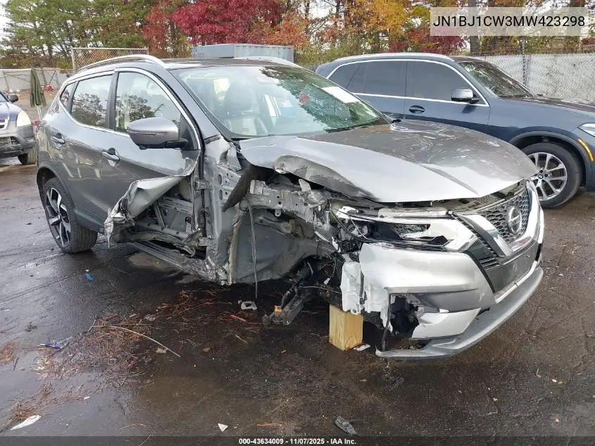 JN1BJ1CW3MW423298 2021 Nissan Rogue Sport Sl Awd Xtronic Cvt