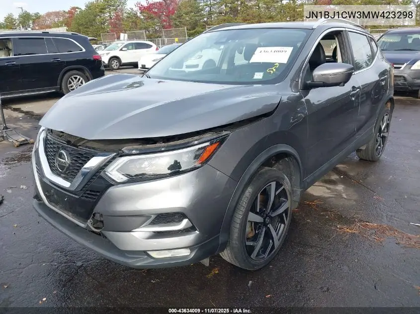 JN1BJ1CW3MW423298 2021 Nissan Rogue Sport Sl Awd Xtronic Cvt