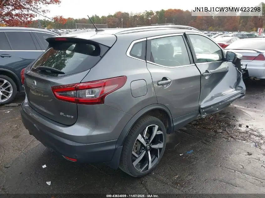 JN1BJ1CW3MW423298 2021 Nissan Rogue Sport Sl Awd Xtronic Cvt