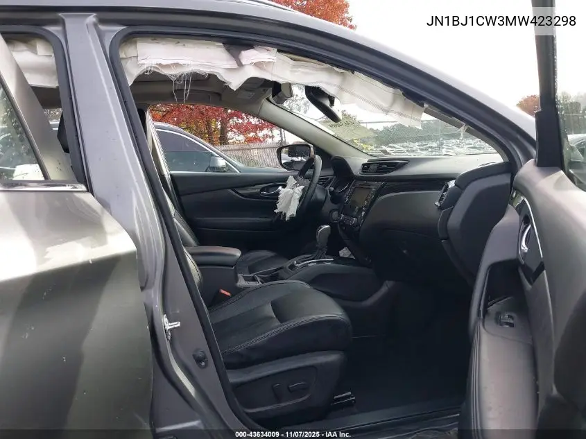 JN1BJ1CW3MW423298 2021 Nissan Rogue Sport Sl Awd Xtronic Cvt