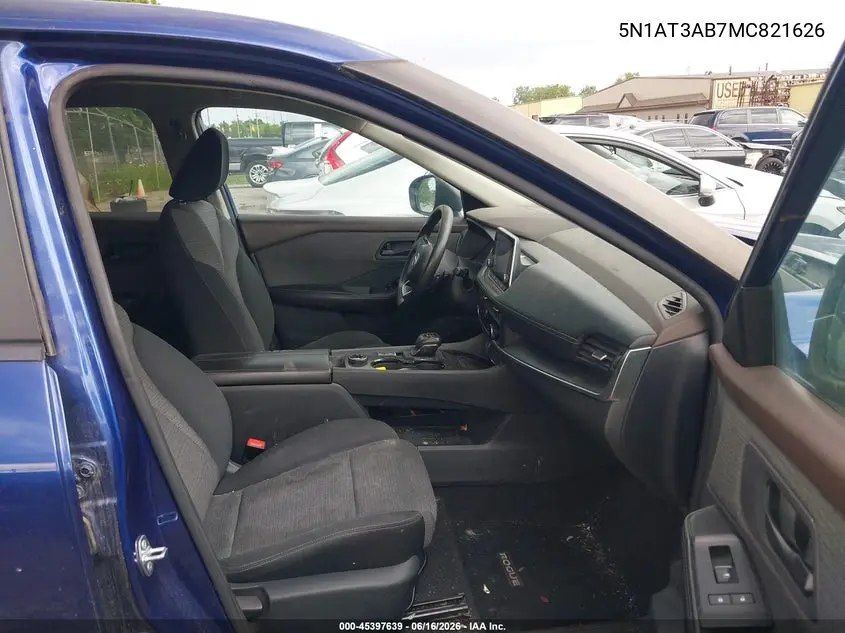 5N1AT3AB7MC821626 2021 Nissan Rogue S Intelligent Awd
