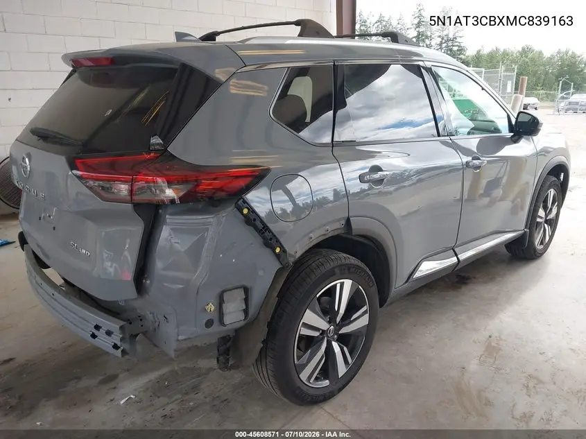 2021 Nissan Rogue Sl Intelligent Awd VIN: 5N1AT3CBXMC839163 Lot: 45608571