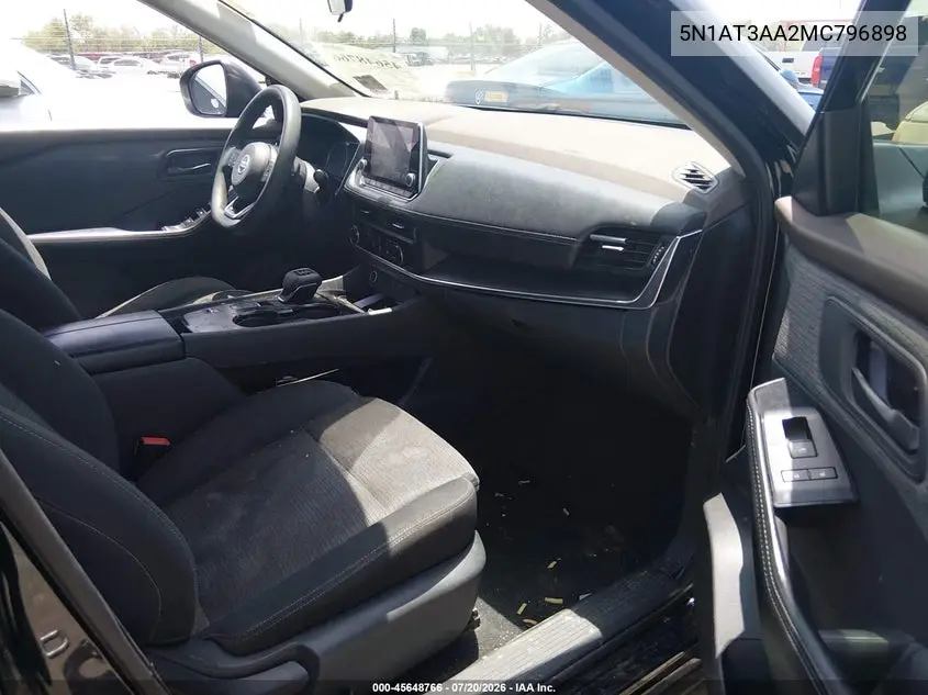 2021 Nissan Rogue S Fwd VIN: 5N1AT3AA2MC796898 Lot: 45648766