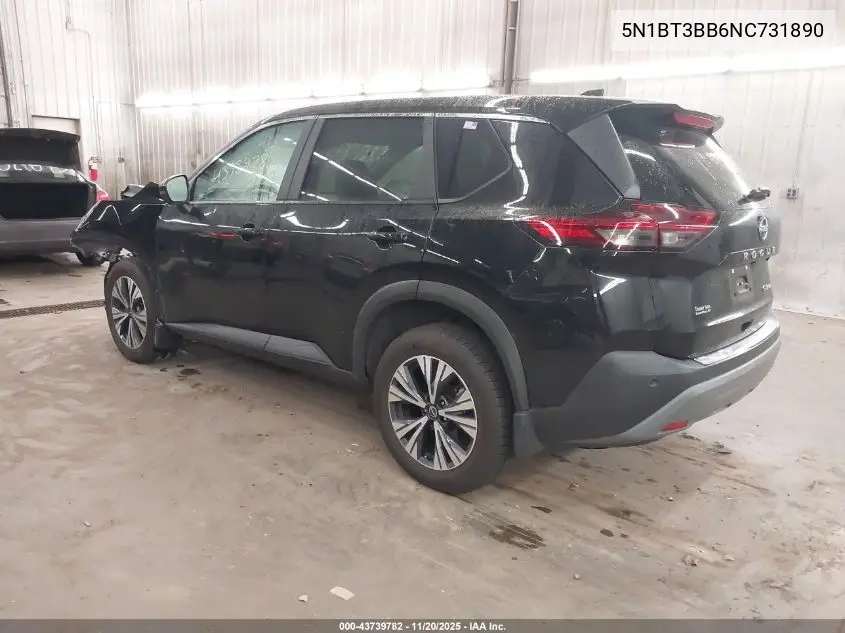 5N1BT3BB6NC731890 2022 Nissan Rogue Sv