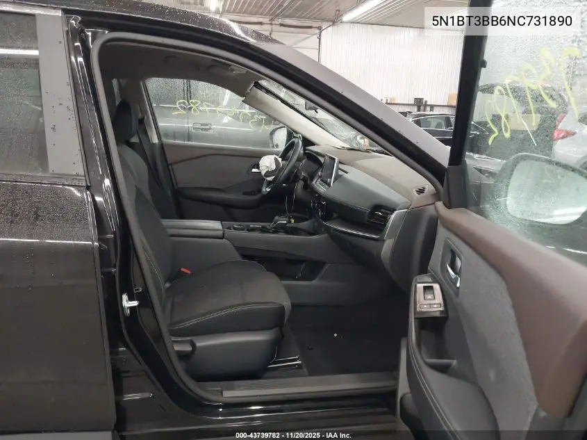 5N1BT3BB6NC731890 2022 Nissan Rogue Sv