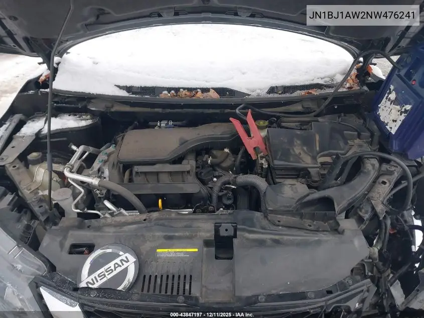 JN1BJ1AW2NW476241 2022 Nissan Rogue Sport S