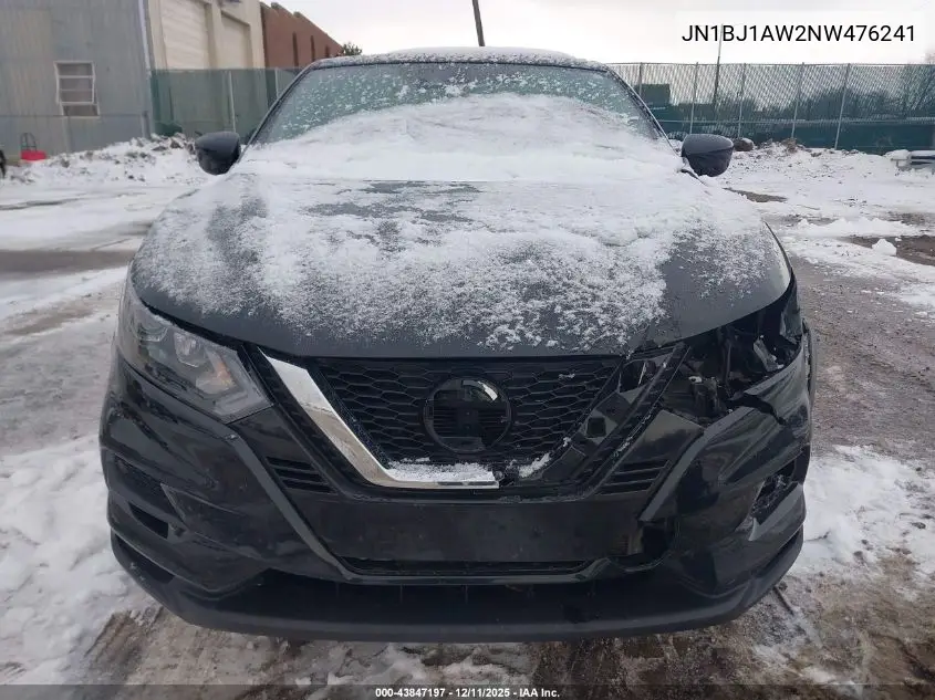JN1BJ1AW2NW476241 2022 Nissan Rogue Sport S
