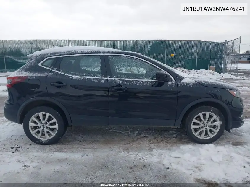 JN1BJ1AW2NW476241 2022 Nissan Rogue Sport S