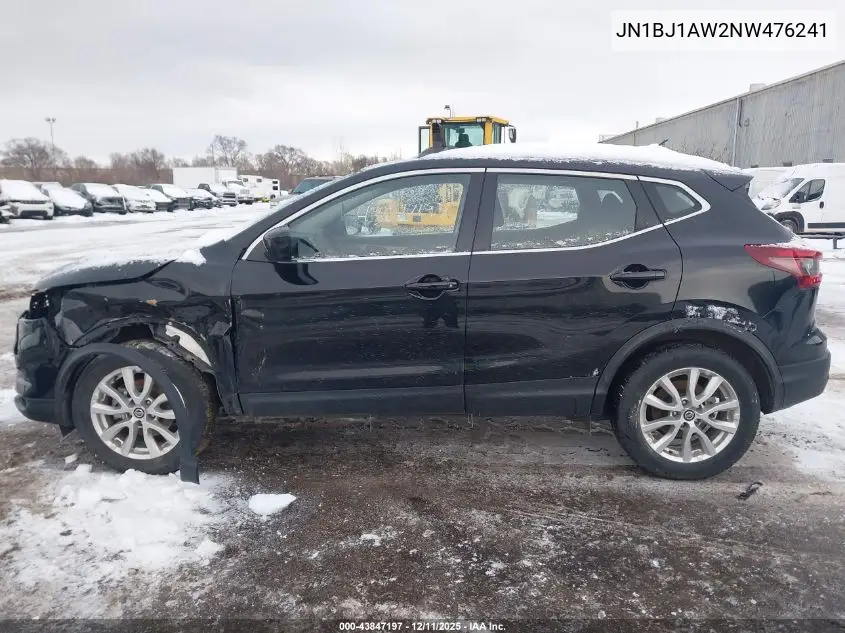 JN1BJ1AW2NW476241 2022 Nissan Rogue Sport S
