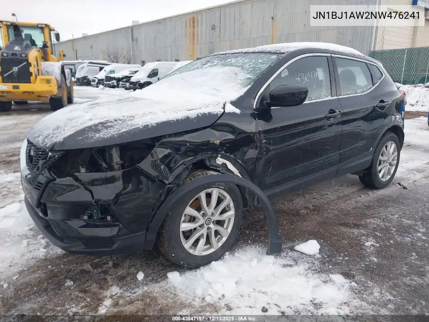 JN1BJ1AW2NW476241 2022 Nissan Rogue Sport S