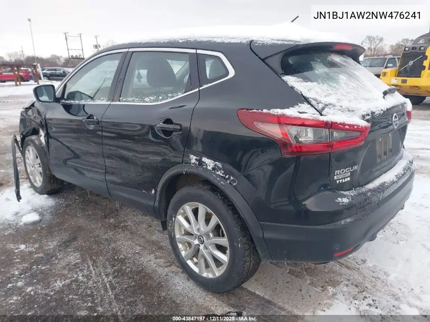JN1BJ1AW2NW476241 2022 Nissan Rogue Sport S