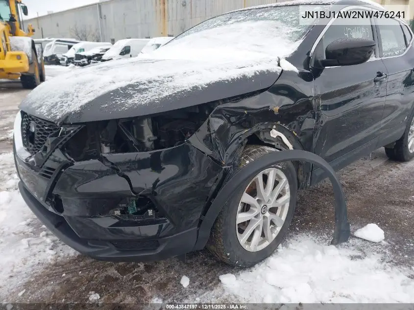 JN1BJ1AW2NW476241 2022 Nissan Rogue Sport S