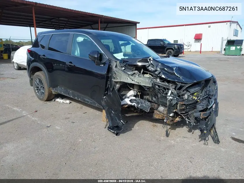 5N1AT3AA0NC687261 2022 Nissan Rogue S