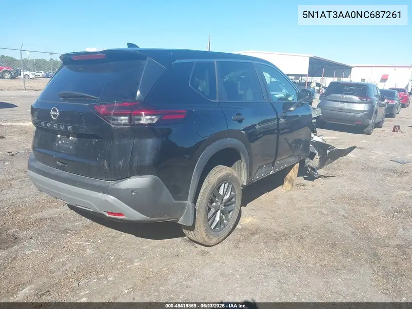 5N1AT3AA0NC687261 2022 Nissan Rogue S