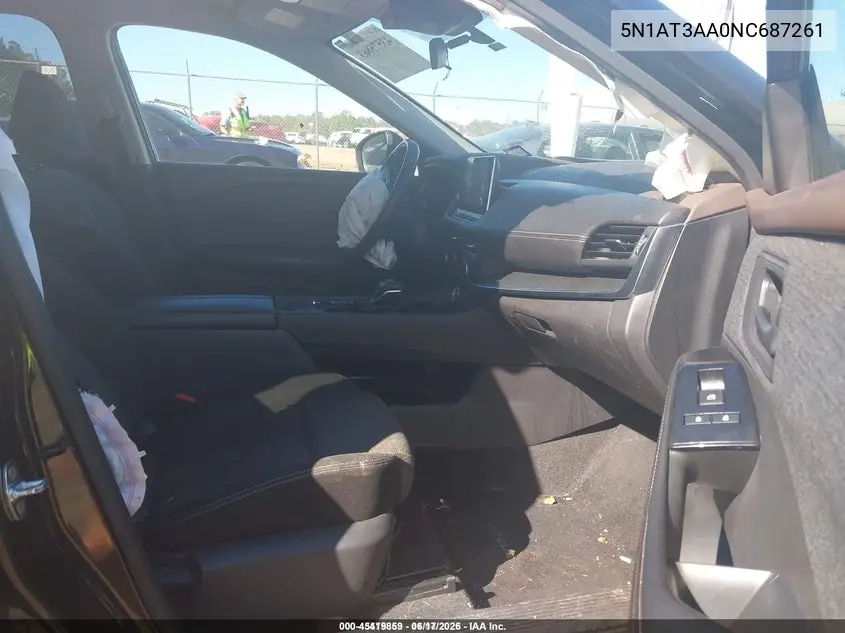 5N1AT3AA0NC687261 2022 Nissan Rogue S