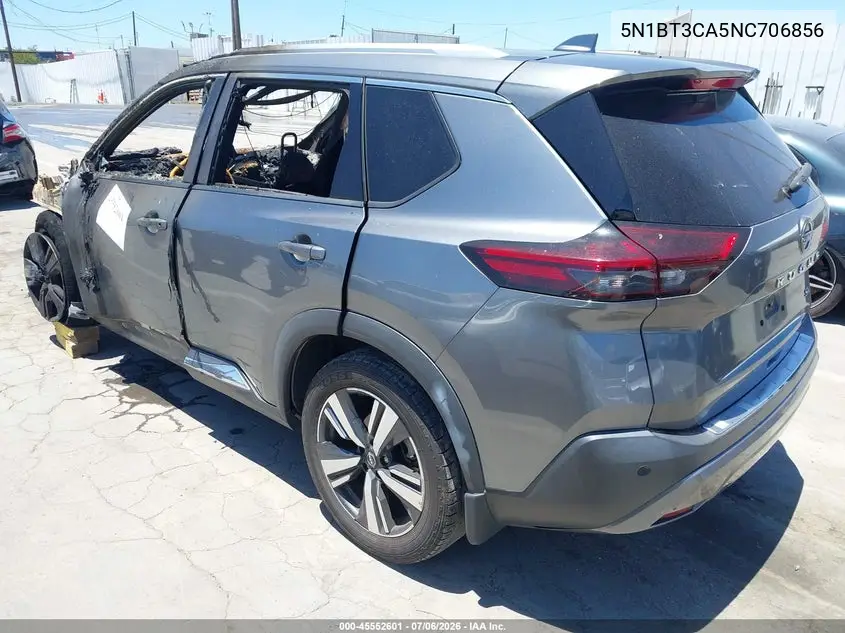 2022 Nissan Rogue Sl Fwd VIN: 5N1BT3CA5NC706856 Lot: 45552601