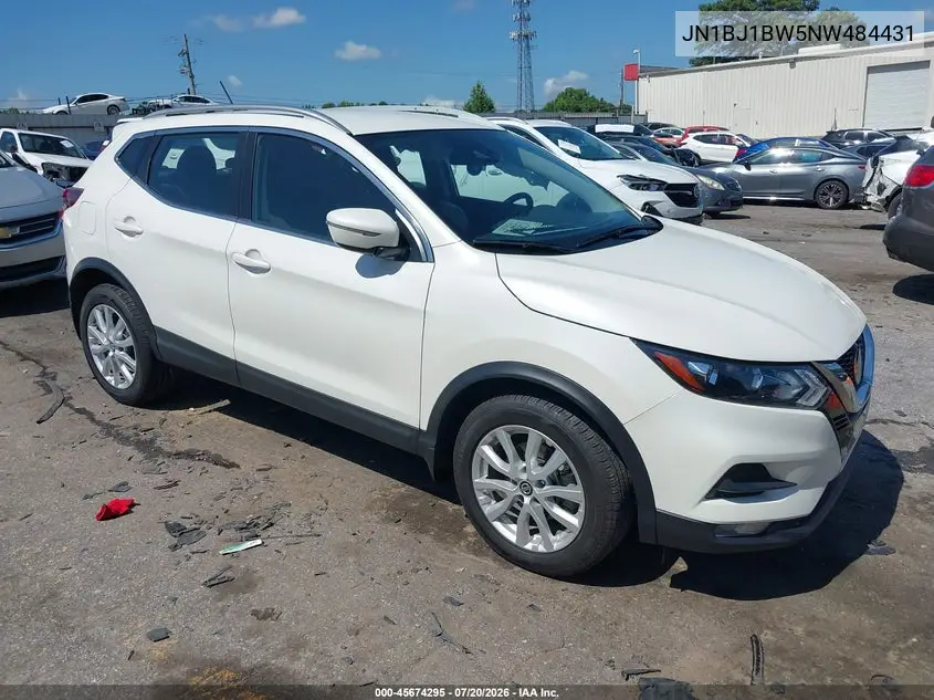 2022 Nissan Rogue Sport Sv Awd Xtronic Cvt VIN: JN1BJ1BW5NW484431 Lot: 45674295