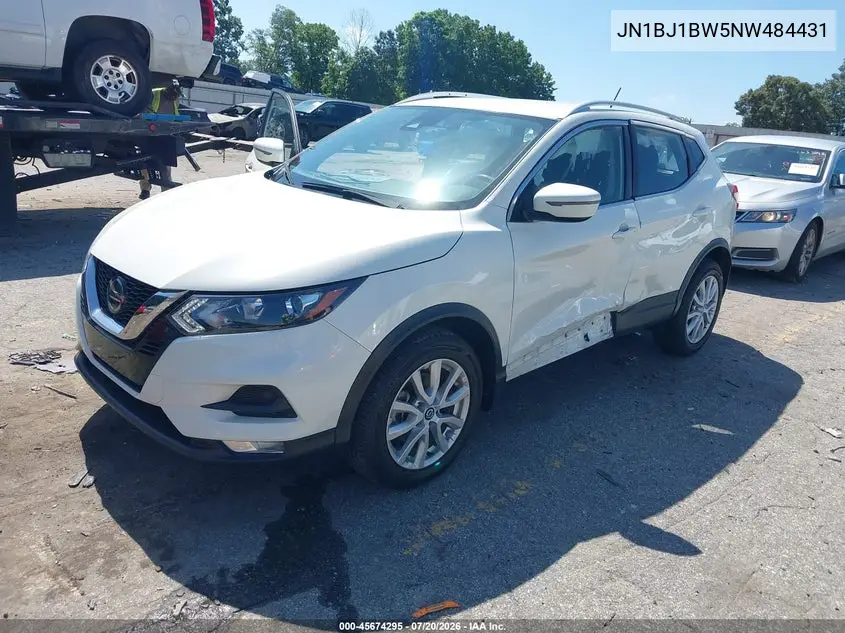 2022 Nissan Rogue Sport Sv Awd Xtronic Cvt VIN: JN1BJ1BW5NW484431 Lot: 45674295