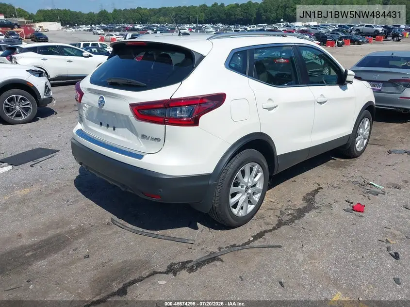 2022 Nissan Rogue Sport Sv Awd Xtronic Cvt VIN: JN1BJ1BW5NW484431 Lot: 45674295