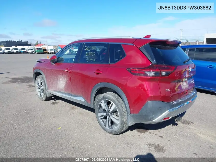 2023 Nissan Rogue Platinum VIN: JN8BT3DD3PW303882 Lot: 12607807