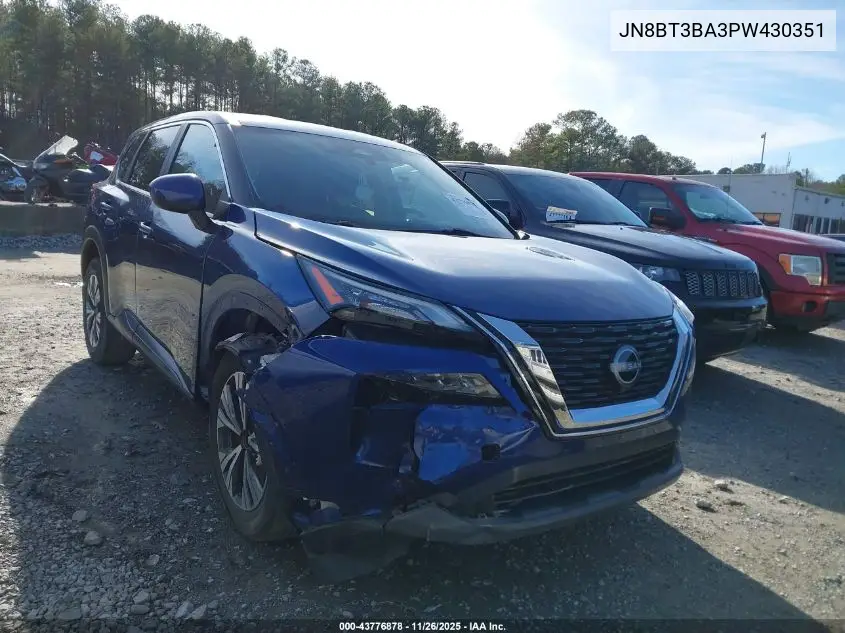 JN8BT3BA3PW430351 2023 Nissan Rogue Sv Fwd