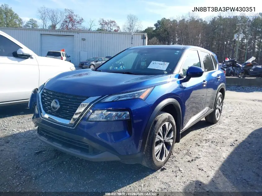 JN8BT3BA3PW430351 2023 Nissan Rogue Sv Fwd