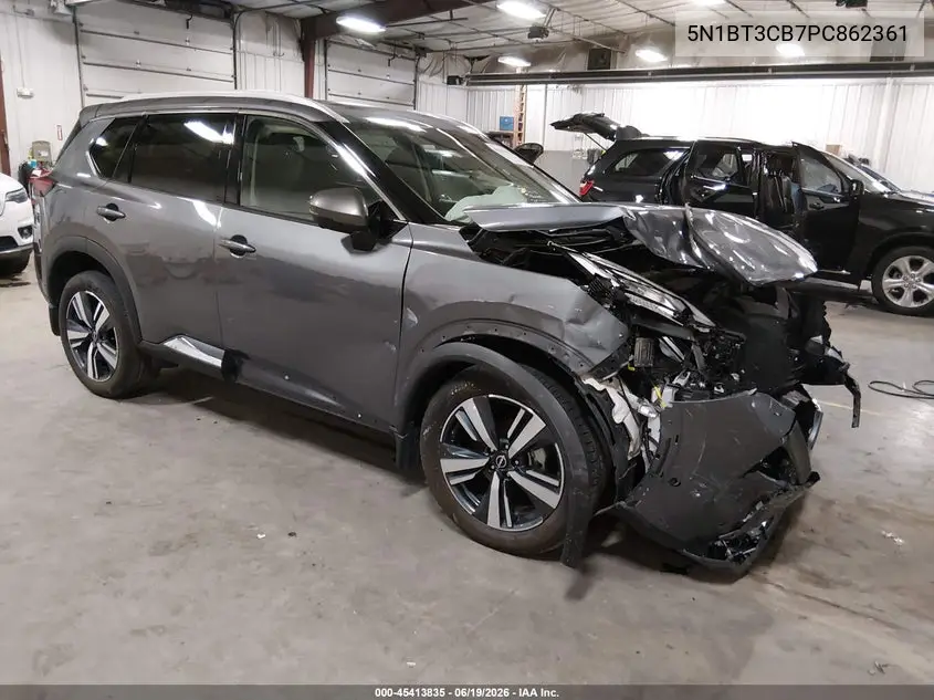 2023 Nissan Rogue Sl Intelligent Awd VIN: 5N1BT3CB7PC862361 Lot: 45413835