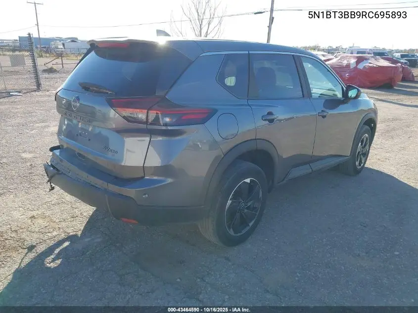 5N1BT3BB9RC695893 2024 Nissan Rogue Sv Intelligent Awd