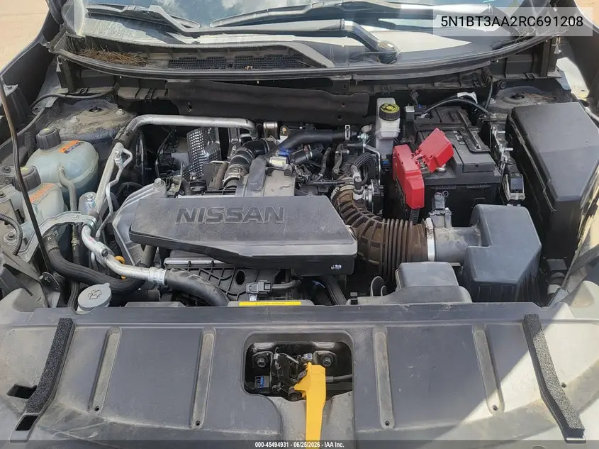 5N1BT3AA2RC691208 2024 Nissan Rogue S Fwd
