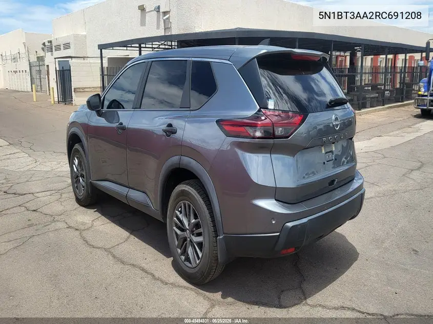 5N1BT3AA2RC691208 2024 Nissan Rogue S Fwd