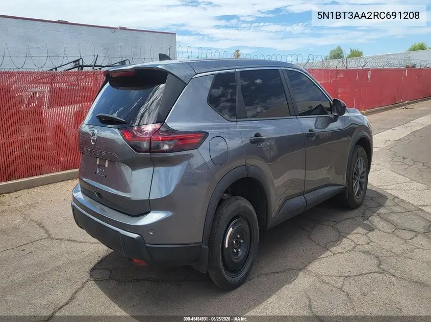 5N1BT3AA2RC691208 2024 Nissan Rogue S Fwd