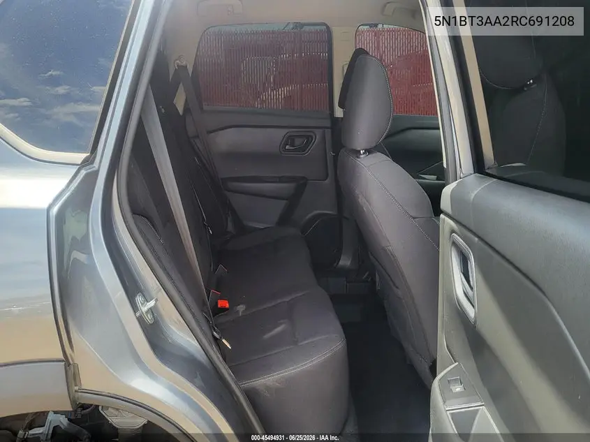 5N1BT3AA2RC691208 2024 Nissan Rogue S Fwd