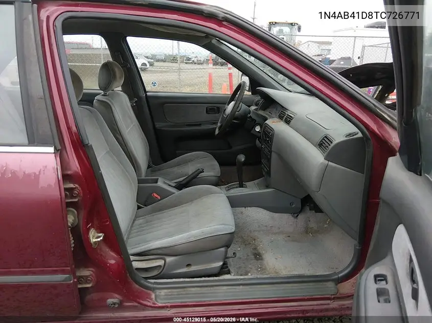1996 Nissan Sentra E/Xe/Gxe/Gle VIN: 1N4AB41D8TC726771 Lot: 45129015