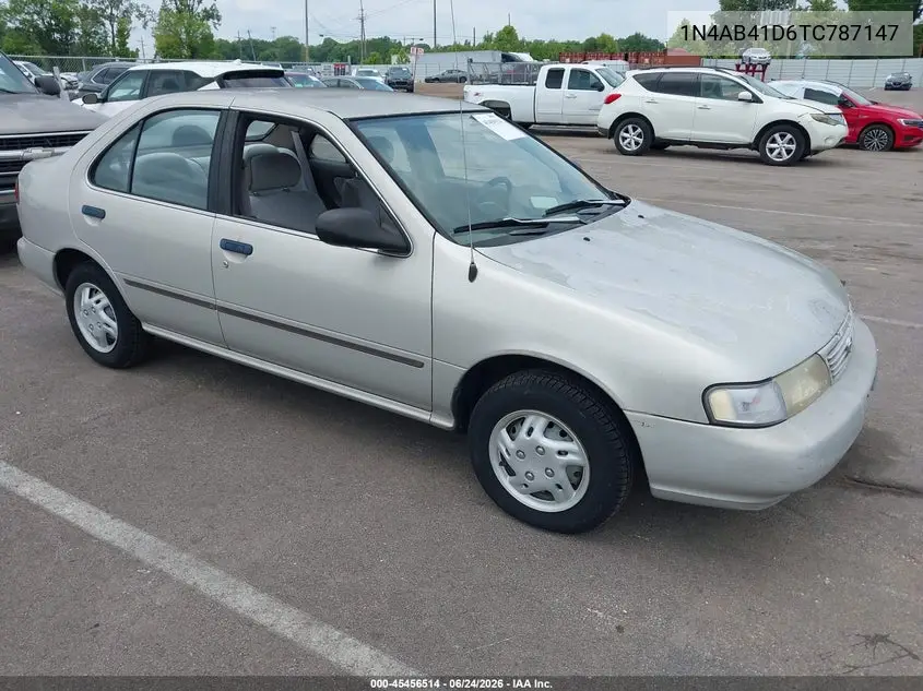 1996 Nissan Sentra E/Xe/Gxe/Gle VIN: 1N4AB41D6TC787147 Lot: 45456514