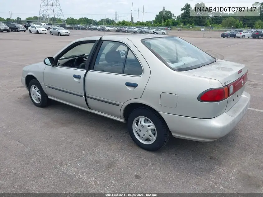 1996 Nissan Sentra E/Xe/Gxe/Gle VIN: 1N4AB41D6TC787147 Lot: 45456514