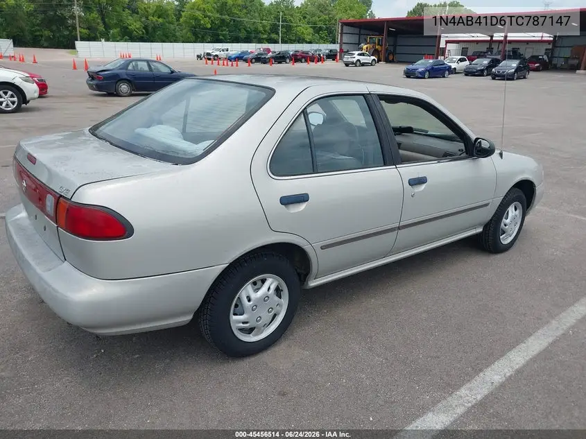 1996 Nissan Sentra E/Xe/Gxe/Gle VIN: 1N4AB41D6TC787147 Lot: 45456514