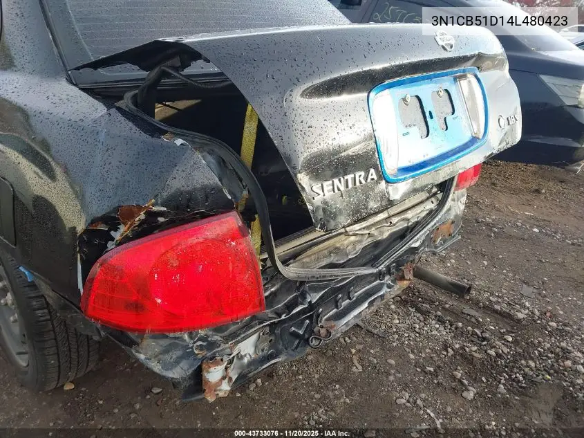 3N1CB51D14L480423 2004 Nissan Sentra 1.8S