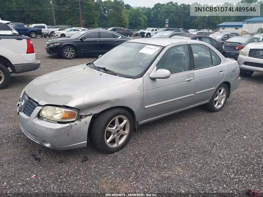 2004 Nissan Sentra 1.8S VIN: 3N1CB51D74L489546 Lot: 45304674