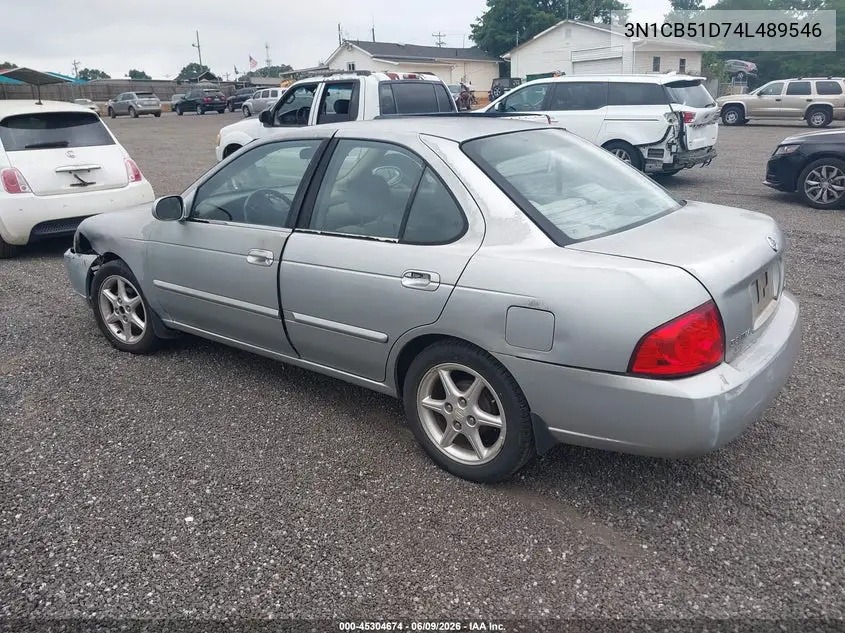 2004 Nissan Sentra 1.8S VIN: 3N1CB51D74L489546 Lot: 45304674