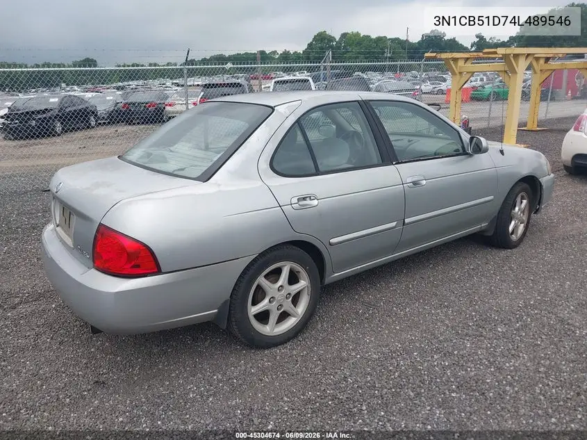 2004 Nissan Sentra 1.8S VIN: 3N1CB51D74L489546 Lot: 45304674