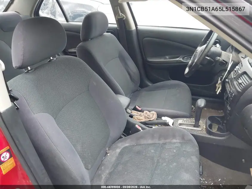 3N1CB51A65L515867 2005 Nissan Sentra 1.8S