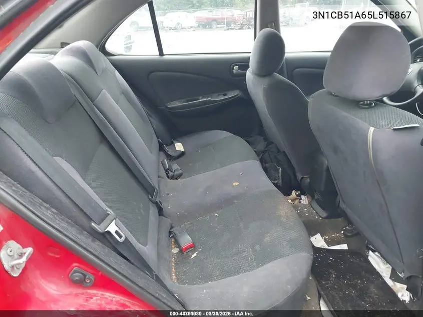 3N1CB51A65L515867 2005 Nissan Sentra 1.8S