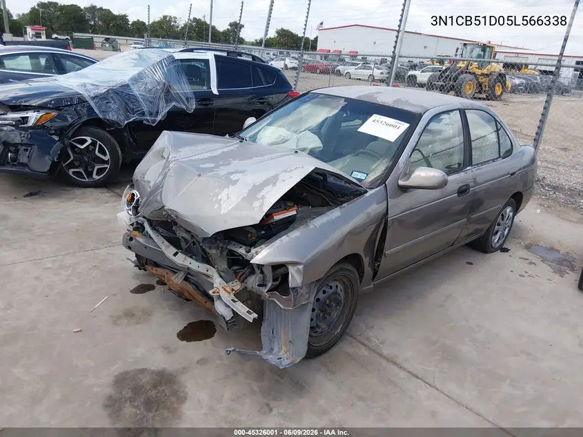 2005 Nissan Sentra 1.8S VIN: 3N1CB51D05L566338 Lot: 45326001